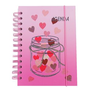 Agenda Permanente Coração 13,7x19cm em Papel Interponte
