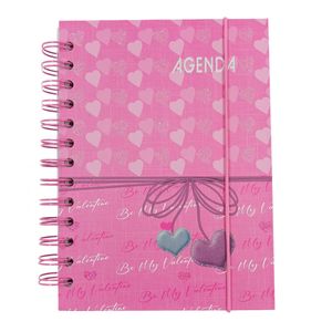 Agenda Permanente Coração 13,7x19cm em Papel Interponte