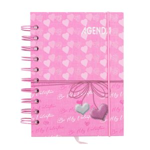 Agenda Permanente Coração 10,7x15cm em Papel Interponte