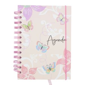 Agenda Permanente Borboletas 13,7x19cm em Papel Interponte