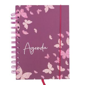 Agenda Permanente Borboletas 13,7x19cm em Papel Interponte