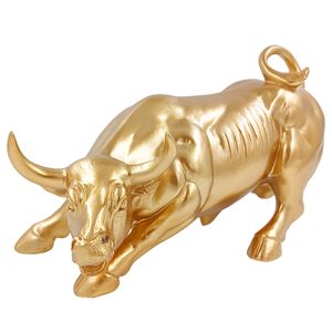 Touro Decorativo 11,5x22cm em Resina Youbai