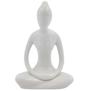 Mulher Yoga Decorativa 12cm em Resina Youbai