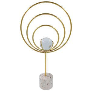 Escultura Decorativa 27,5x15x4,5cm em Metal GiftHome