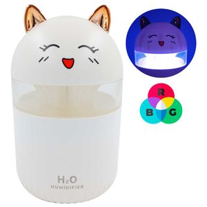 Umidificador de Ambiente Gatinho 15cm em Plástico Lila Cosméticos