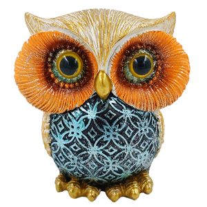 Coruja Decorativa 10x8,5cm em Resina Youbai