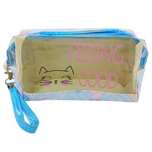 Nécessaire Gatinho C/ Alça 10x17,5cm em Poliéster Rubys
