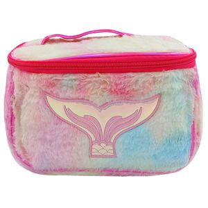 Nécessaire Sereia Pelúcia 21,5x14,5cm em Poliéster Rubys