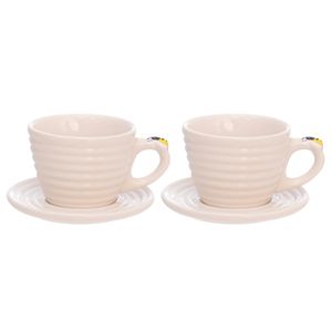 Jogo de Xícara Bee 4 Peças 90ml em Porcelana Hauskraft