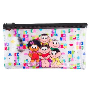 Estojo Slim Turma da Mônica 21x11cm em PVC Taimes