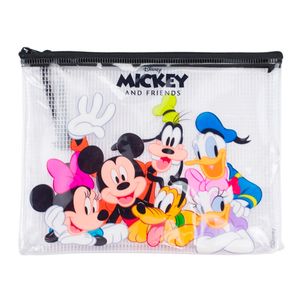 Estojo Slim Mickey Mouse 21x17cm em PVC Taimes