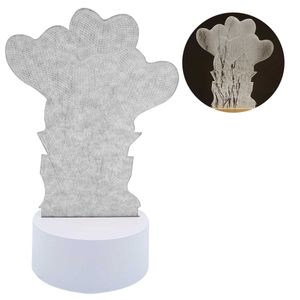 Luminária Corações 3D 19,7x13,5cm em Plástico Top Útil
