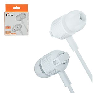 Fone de Ouvido Estéreo C/ Microfone em Plástico Livon