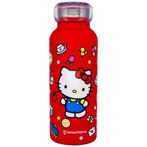 Garrafa Bubble Hello Kitty 500ml em Aço Inox Zona Criativa