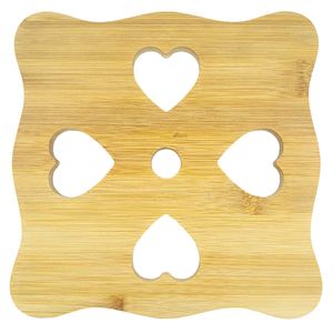 Descanso de Panela Quadrado 16cm em Bambu Fu Xing
