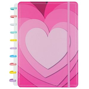 Caderno de Discos Coração 20x26cm em Papel Dcarte