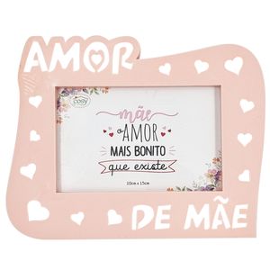 Porta Retrato Mãe Decorativo 10x15cm em Plástico Fu Xing
