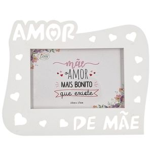 Porta Retrato Mãe Decorativo 10x15cm em Plástico Fu Xing