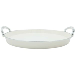 Bandeja Redonda C/ Alça 35,5cm em Plástico FWB