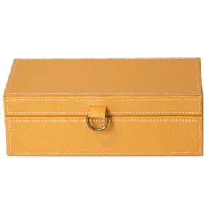 Caixa Retangular Mostarda 25x14cm em MDF Paramount