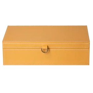 Caixa Retangular Marfim 36x18cm em MDF Paramount