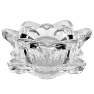 Porta Vela Flor Decorativo 8,5cm em Vidro Youbai