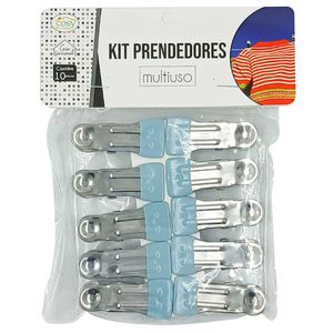 Kit Prendedores Multiuso 10 Peças 5,5cm em Metal Fu Xing