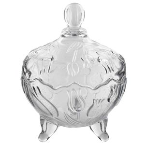 Potiche Decorativo 13x4cm em Vidro Dagia