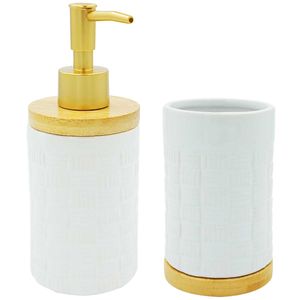 Kit Banheiro 2 Peças em Porcelana FWB
