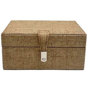 Caixa Retangular Areia 25x14cm em MDF Paramount