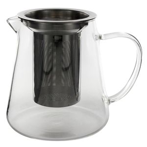 Chaleira C/ Infusor + Tampa 750ml em Vidro Allmix