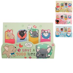 Bloco de Anotação Autoadesivo Cachorro 10,6x7,2cm em Papel Livon
