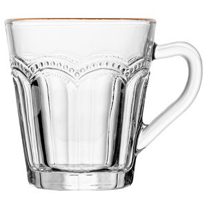 Xícara de Café Belle Epoque C/ Fio Dourado 80ml em Vidro Lyor