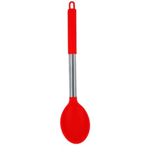 Colher C/ Cabo Inox 33,5cm em Silicone Unihome