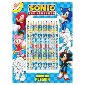 Livro Hora da Alegria Sonic 27,5cm em Papel Editora Online