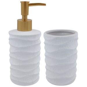 Kit Banheiro 2 Peças em Porcelana FWB