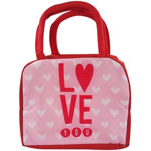 Bolsa Térmica Amor C/ Alça 22x18,5cm em Poliéster Interponte