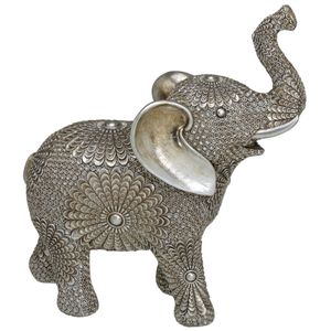 Elefante Decorativo 26x23cm em Resina Mabruk