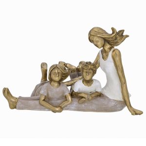 Família Decorativa 16x10cm em Resina Mabruk