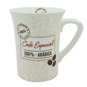 Caneca Café Especial 340ml em Porcelana Dolce Home