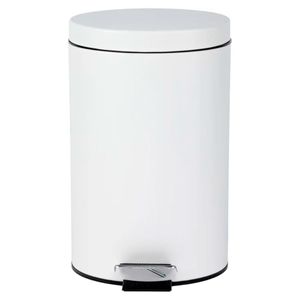 Lixeira Redonda C/ Pedal 12L em Aço Inox Wellmix