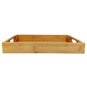 Bandeja Retangular C/ Alça 35x25cm em Bambu Casita