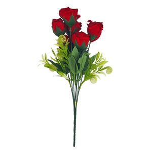 Buquê de Rosas Artificial 35cm em Plástico Bella Garden