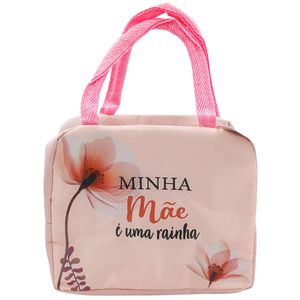 Bolsa Térmica Mãe Flores 22x18,5cm em Poliéster Interponte