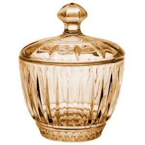 Potiche Elegan 8,5x8,5x11cm em Vidro Hauskraft