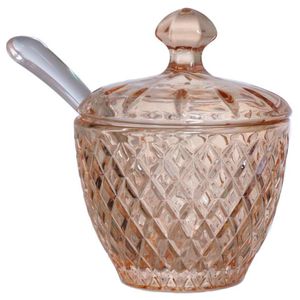 Açucareiro Mélico C/ Colher 200ml Em Vidro Hauskraft