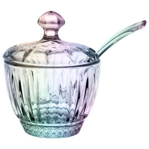 Açucareiro Blend C/ Colher 200ml Em Vidro Hauskraft
