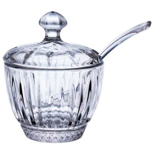 Açucareiro Blend C/ Colher 200ml Em Vidro Hauskraft