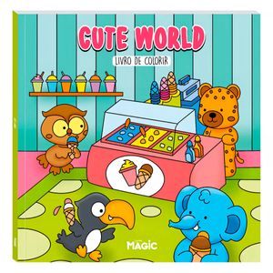 Livro P/ Colorir Cute World 23,5cm em Papel Magic Kids