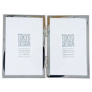 Porta Retrato Konya 10x15cm em Aço Inox Tokyo Design